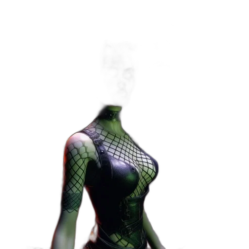 dress, mask, robot, creature, 3d render, concept art, comic book art, pixel art transparent PNG cut-out