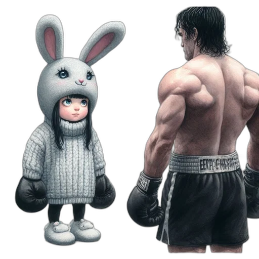 animal, concept art, photorealistic, 3d render, pixel art, boxing, ring, youthful transparent PNG cut-out