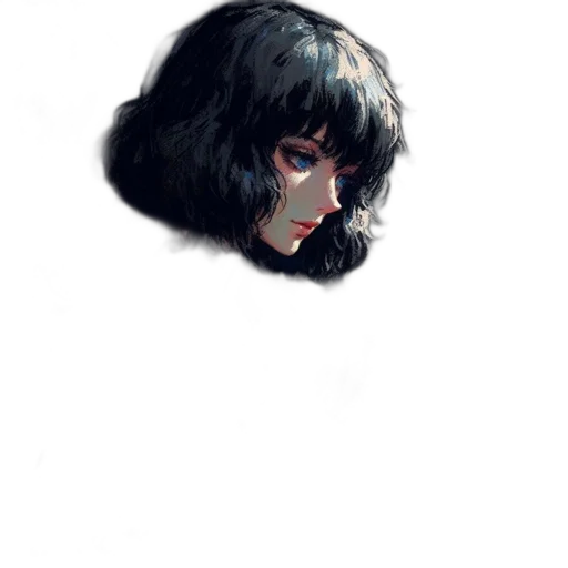 face, mask, hair, creature, watercolor, photorealistic, comic book art, concept art transparent PNG cut-out