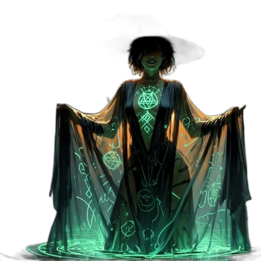 dress, crown, concept art, fantasy art, comic book art, pixel art, neon lights, fire transparent PNG cut-out