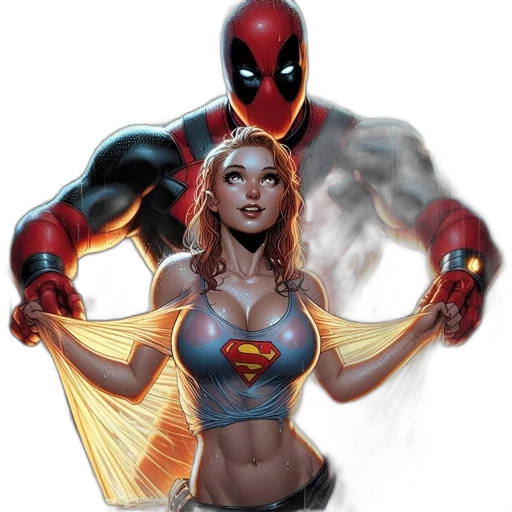 comic book art, concept art, fantasy art, pixel art, two, characters, face, off transparent PNG cut-out