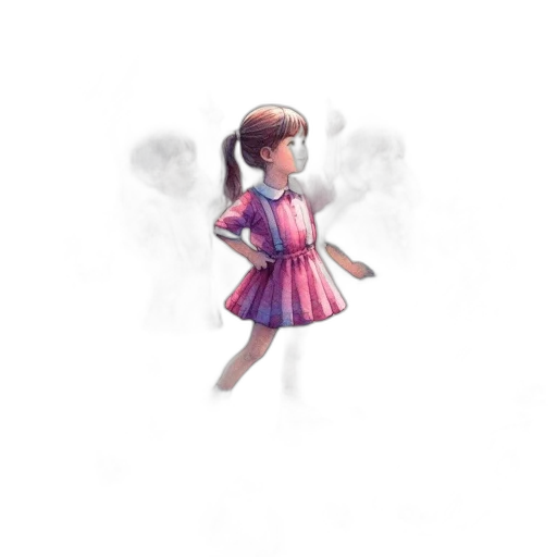 dress, staff, robot, creature, pixel art, concept art, 3d render, watercolor transparent PNG cut-out