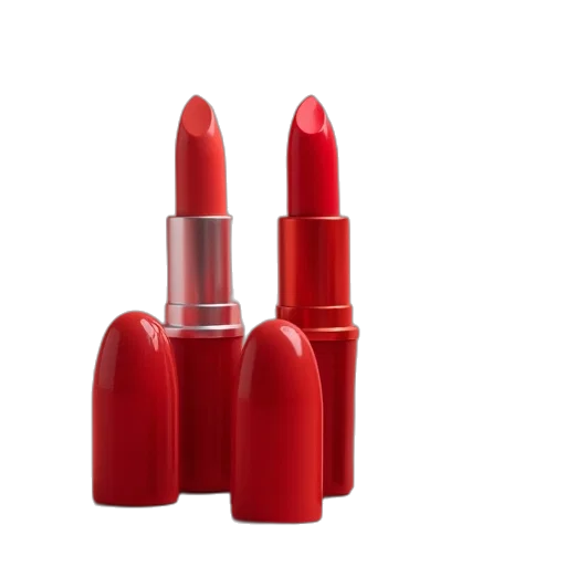 3d render, red, mac, coral transparent PNG cut-out