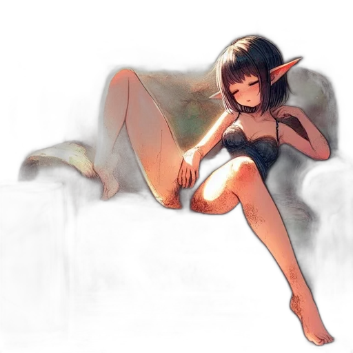 dragon, creature, dress, staff, fantasy art, concept art, watercolor, anime transparent PNG cut-out