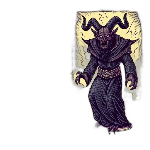 creature, mask, concept art, pixel art, fantasy art, comic book art, dark, ancient transparent PNG cut-out
