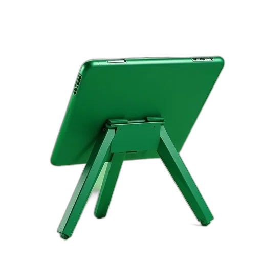 furniture, umbrella, staff, robot, 3d render, green, folding, tablet transparent PNG cut-out