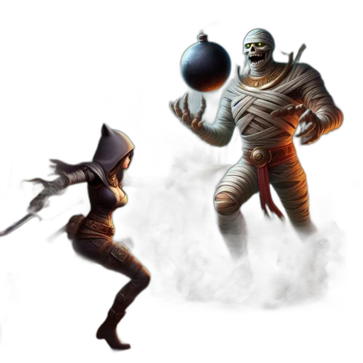 concept art, fantasy art, comic book art, 3d render, outer space, earth tones, monochrome, inside transparent PNG cut-out