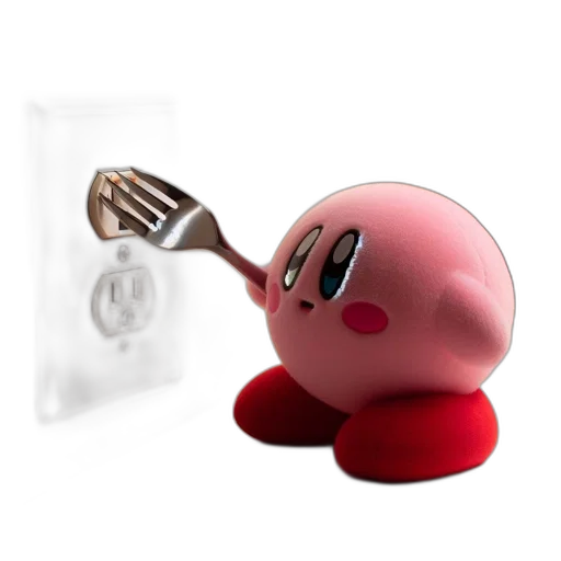 food, weapon, creature, animal, 3d render, concept art, anthropomorphic, kirby transparent PNG cut-out