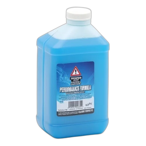 bottle, blue, white, cap, filled, liquid, label, has transparent PNG cut-out