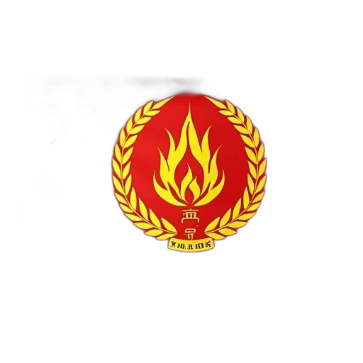 staff, jacket, crown, mask, 3d render, fire, red, flag transparent PNG cut-out