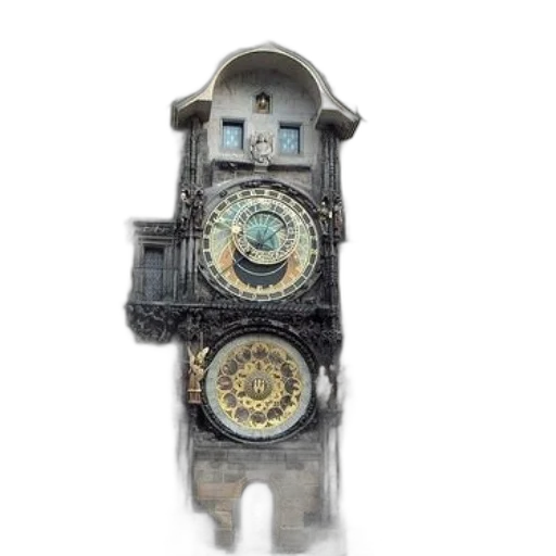 jewelry, 3d render, photorealistic, concept art, fantasy art, astronomical, clock, prague transparent PNG cut-out