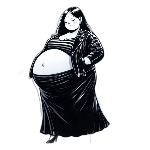 dress, jacket, concept art, comic book art, cartoon, photorealistic, monochrome, large transparent PNG cut-out
