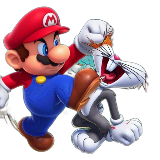 weapon, animal, concept art, 3d render, photorealistic, mario, kicks, bugs transparent PNG cut-out