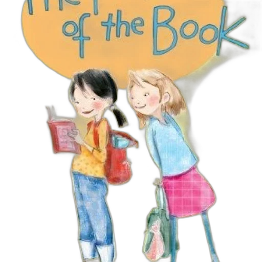 cover, power, book, features, two, girls, backpacks, one transparent PNG cut-out