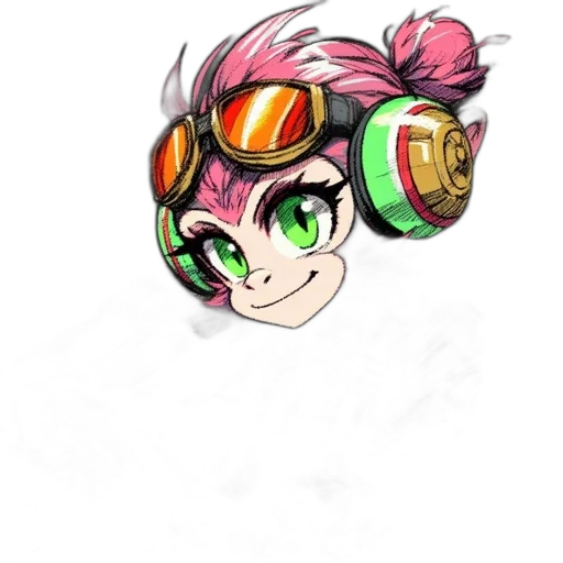 staff, weapon, hair, mask, concept art, anime, cyberpunk, cartoon transparent PNG cut-out
