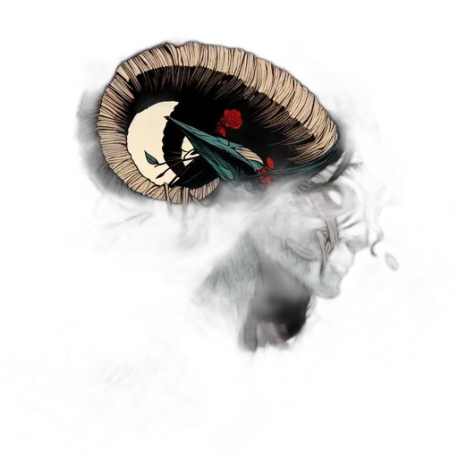 mask, dragon, hat, face, concept art, fantasy art, photorealistic, pixel art transparent PNG cut-out