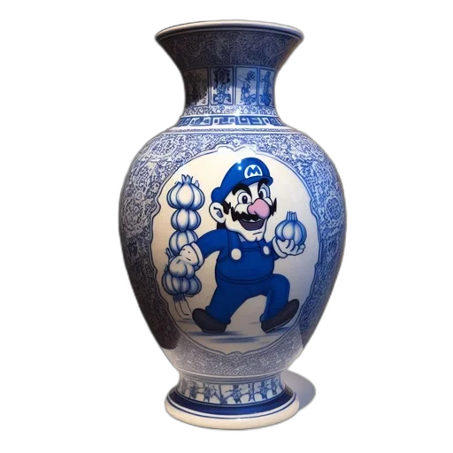 bottle, mask, dragon, 3d render, photorealistic, blue, gallery, museum transparent PNG cut-out