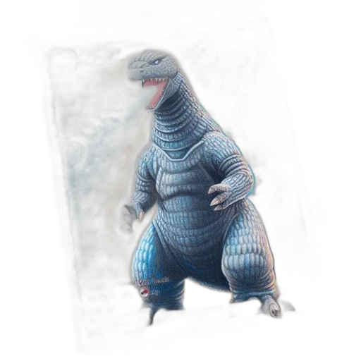 creature, animal, dragon, concept art, 3d render, fantasy art, photorealistic, blue transparent PNG cut-out