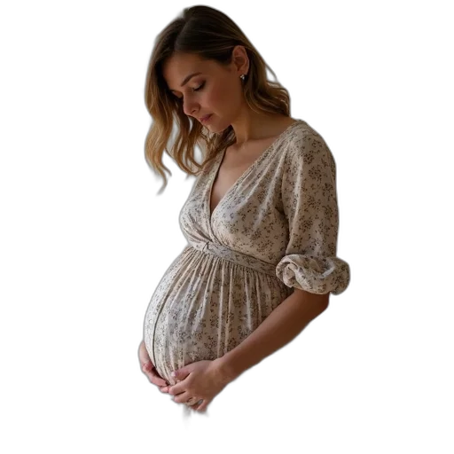dress, pattern, maternity, wrap transparent PNG cut-out
