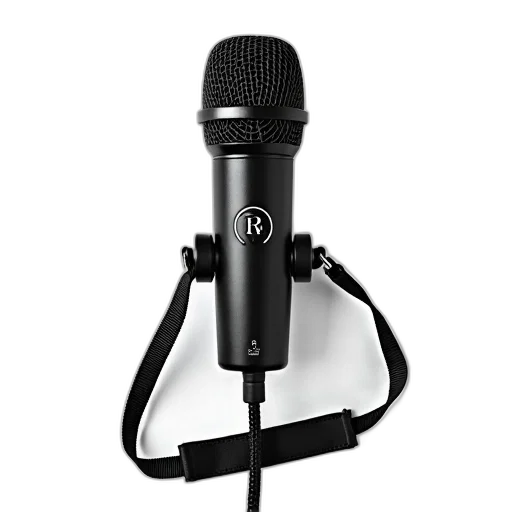 staff, black, rode, microphone, strap, carrying, case, displayed transparent PNG cut-out