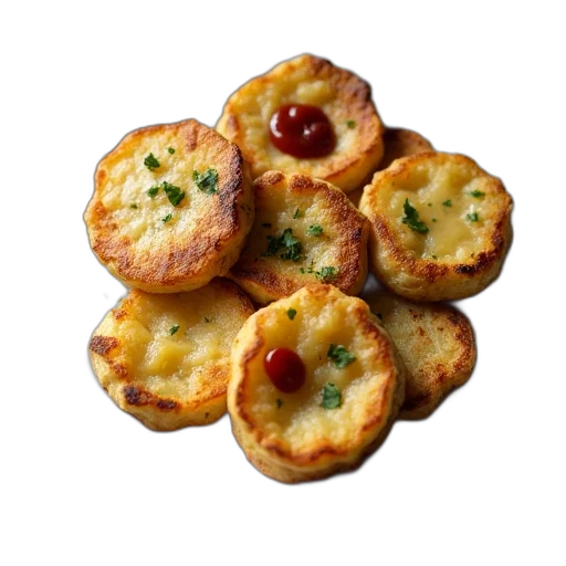 food, crown, photorealistic, 3d render transparent PNG cut-out