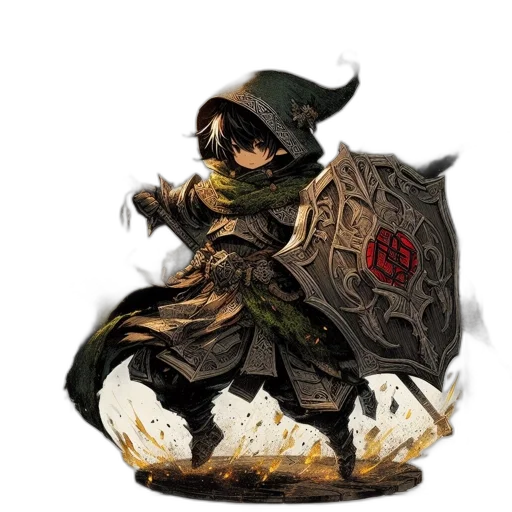 dragon, hat, weapon, sword, fantasy art, concept art, pixel art, 3d render transparent PNG cut-out