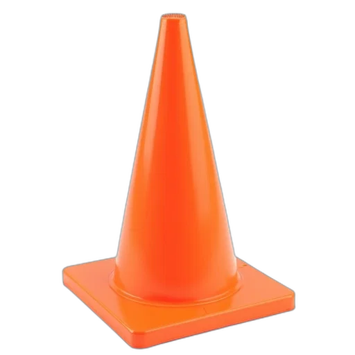 hat, crown, weapon, staff, 3d render, bright, orange, traffic transparent PNG cut-out