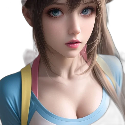 face, dress, robot, hat, photorealistic, 3d render, anime, fantasy art transparent PNG cut-out