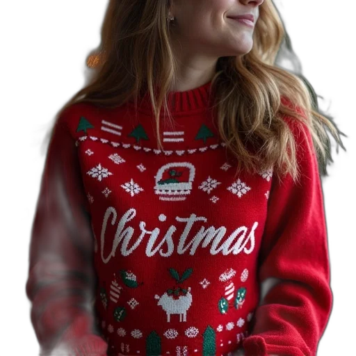 dress, jacket, person, christmas transparent PNG cut-out