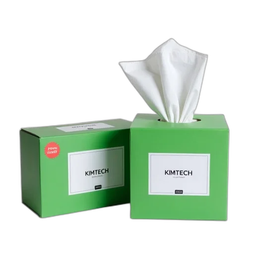 two, boxes, kimtech, brand, facial, tissues, displayed, white transparent PNG cut-out