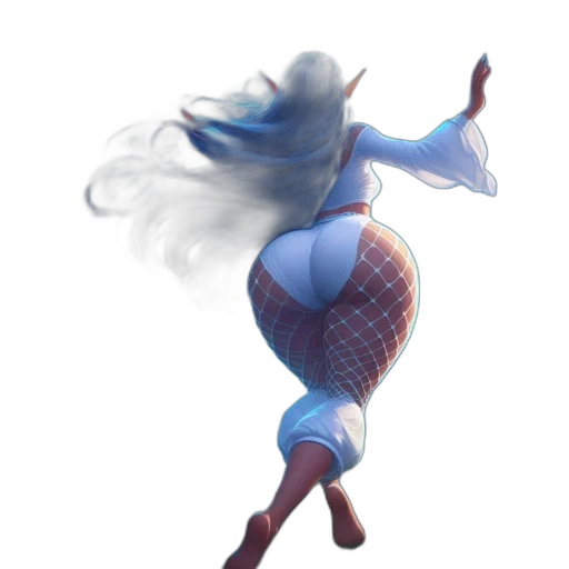 dress, hair, dragon, staff, concept art, 3d render, fantasy art, pixel art transparent PNG cut-out