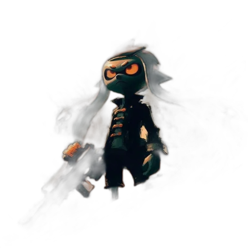 weapon, creature, mask, robot, concept art, pixel art, 3d render, fantasy art transparent PNG cut-out