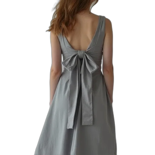 dress, photorealistic, 3d render, monochrome, pastel, dark, earth tones, bow transparent PNG cut-out