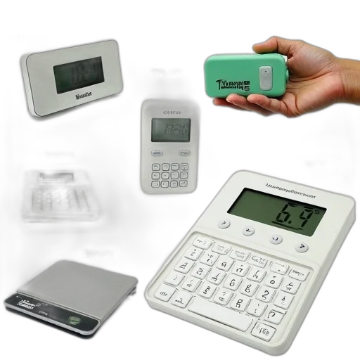 3d render, monochrome, green, collection, images, showcasing, various, electronic transparent PNG cut-out