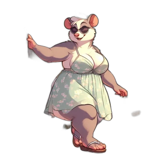 dress, creature, animal, staff, concept art, pixel art, watercolor, cartoon transparent PNG cut-out