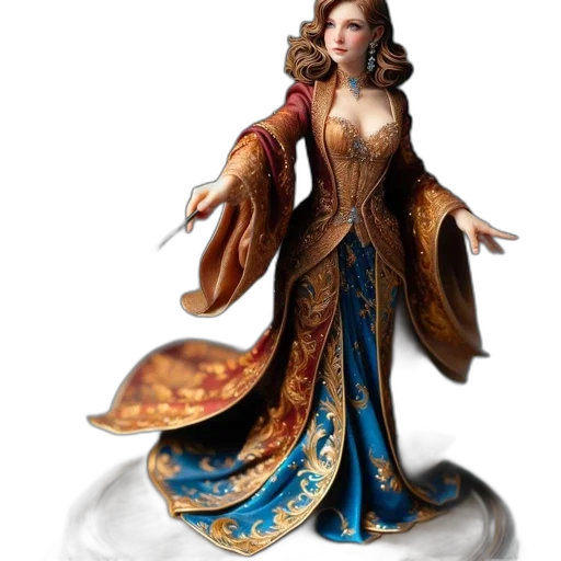 dress, crown, jewelry, fantasy art, concept art, 3d render, photorealistic, elaborately transparent PNG cut-out