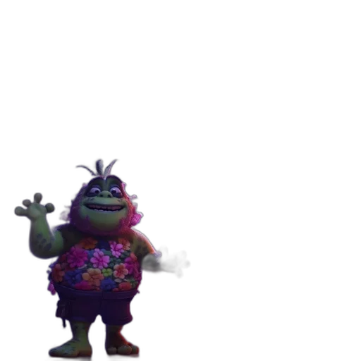 creature, dress, animal, robot, 3d render, concept art, vaporwave, outer space transparent PNG cut-out