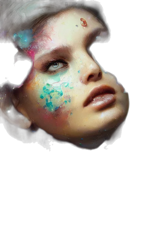 face, mask, photorealistic, fantasy art transparent PNG cut-out