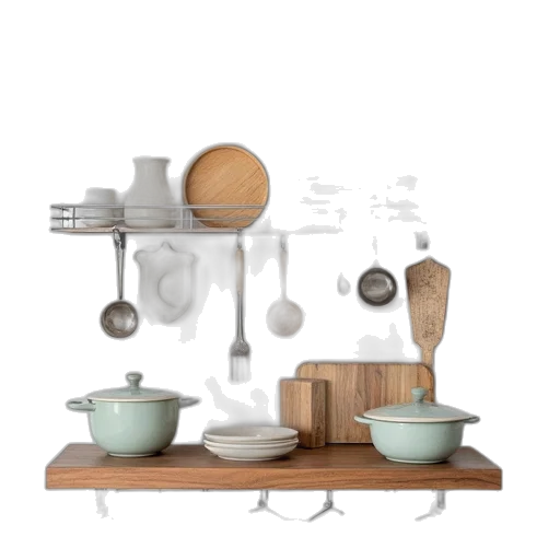 furniture, food, 3d render, concept art transparent PNG cut-out