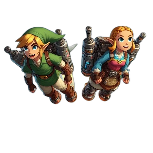 weapon, sword, concept art, pixel art, 3d render, fantasy art, two, animated transparent PNG cut-out