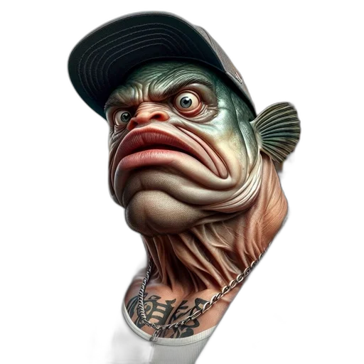 face, creature, hat, animal, photorealistic, concept art, 3d render, fantasy art transparent PNG cut-out