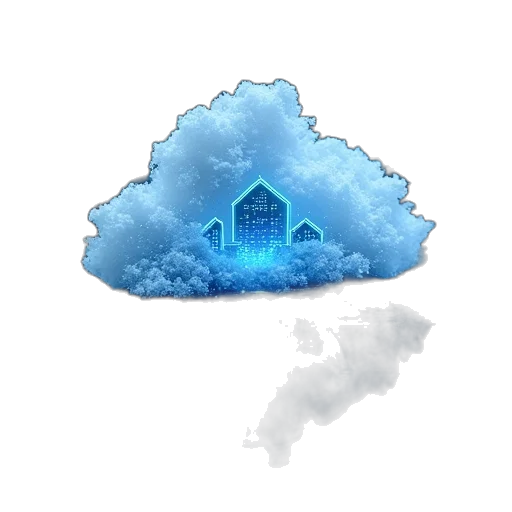 building, umbrella, pixel art, concept art, 3d render, fantasy art, fog, rain transparent PNG cut-out