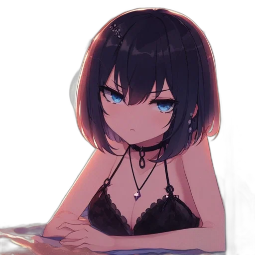 dress, jewelry, face, mask, anime, pixel art, cartoon, concept art transparent PNG cut-out