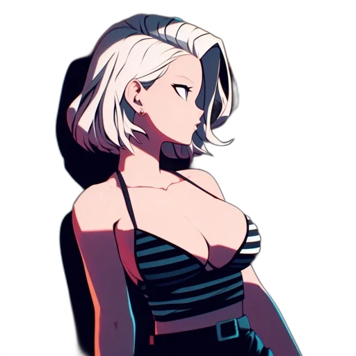 dress, jacket, robot, staff, pixel art, concept art, cartoon, anime transparent PNG cut-out