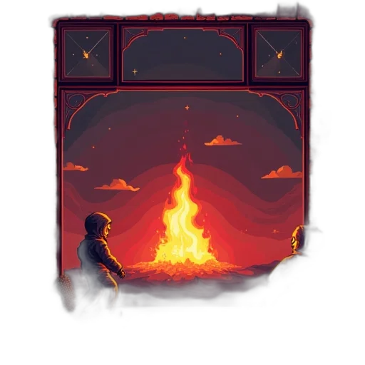 staff, dragon, pixel art, concept art transparent PNG cut-out