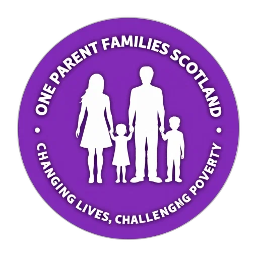 image, features, circular, logo, purple, background, includes, stylized transparent PNG cut-out