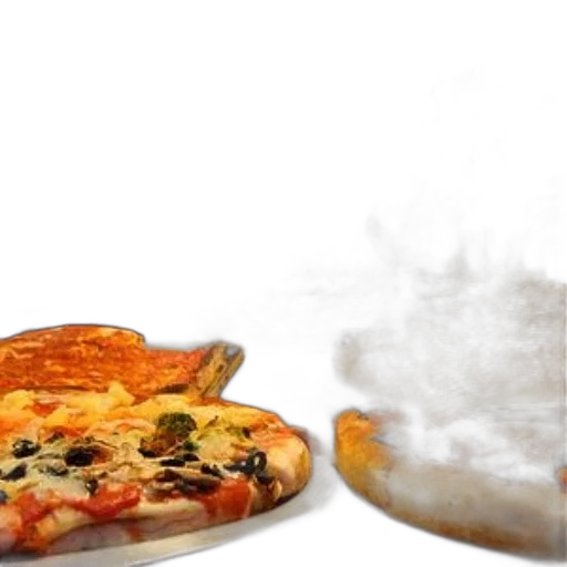 food, 3d render, photorealistic, fire, variety, pizzas, display, restaurant transparent PNG cut-out