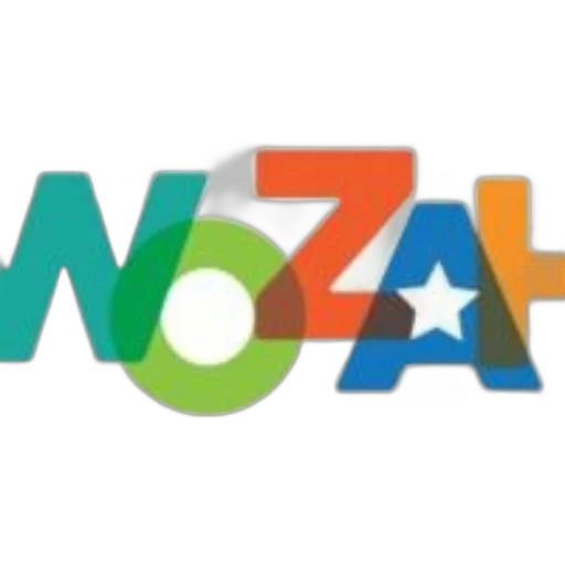 colorful, logo, word, wozah, various, colors, including, green transparent PNG cut-out