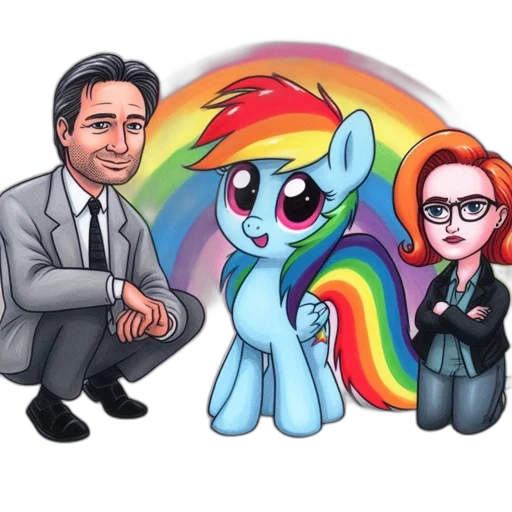 cartoon, three, individuals, stand, together, man, gray, suit transparent PNG cut-out