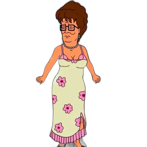 dress, cartoon, concept art, pixel art, 3d render, woman, brown, hair transparent PNG cut-out